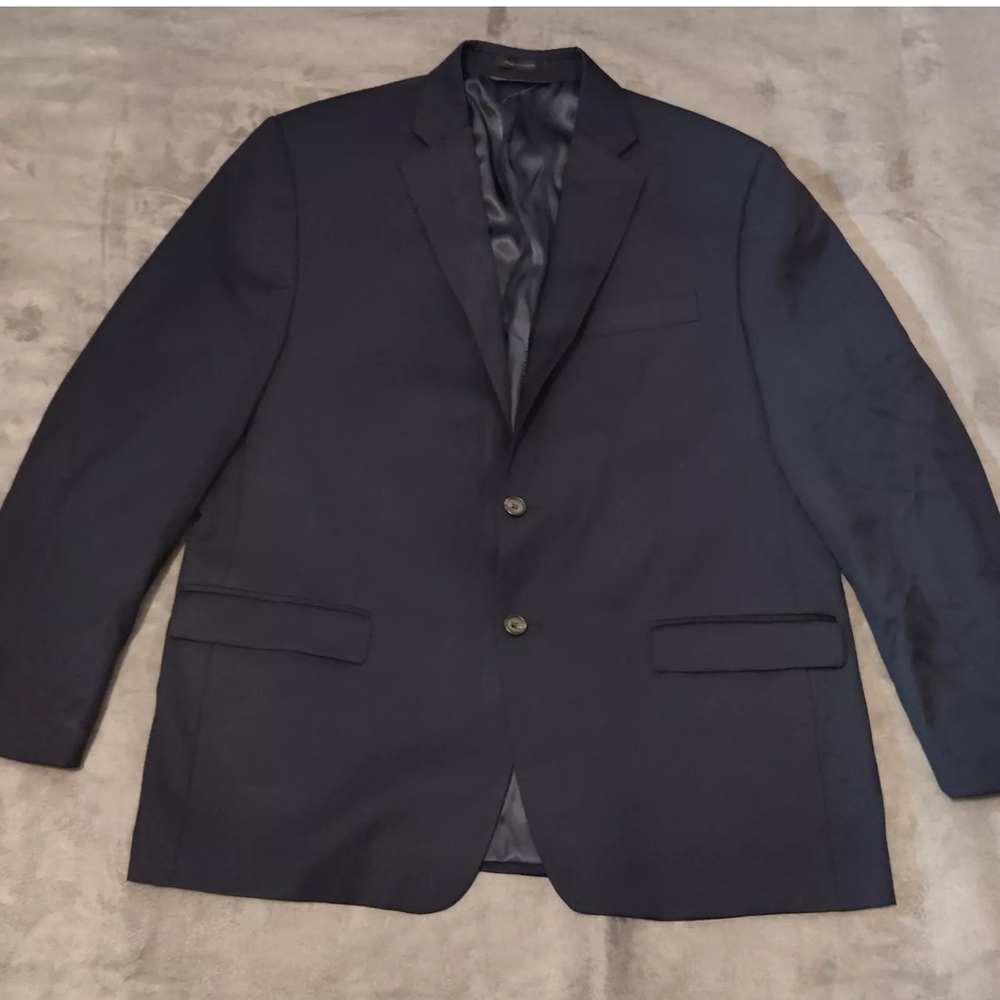 RALPH LAUREN Mens Blazer Sport Coat Casual Jacket Size 46R Navy Blue